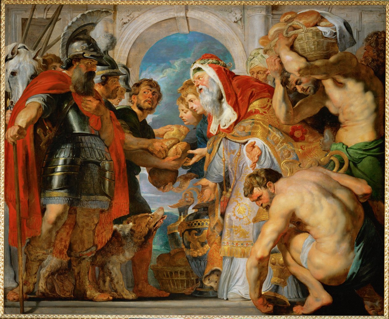 Ábrahám és Melkisedek (olaj, vászon) alkotó: Peter Paul Rubens