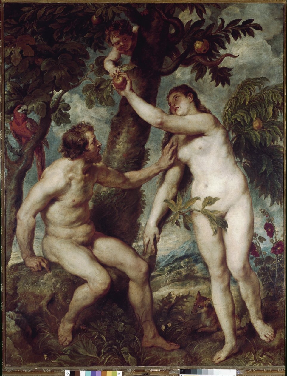 Ádám és Éva a földi paradicsomban (olaj, vászon alkotó: Peter Paul Rubens