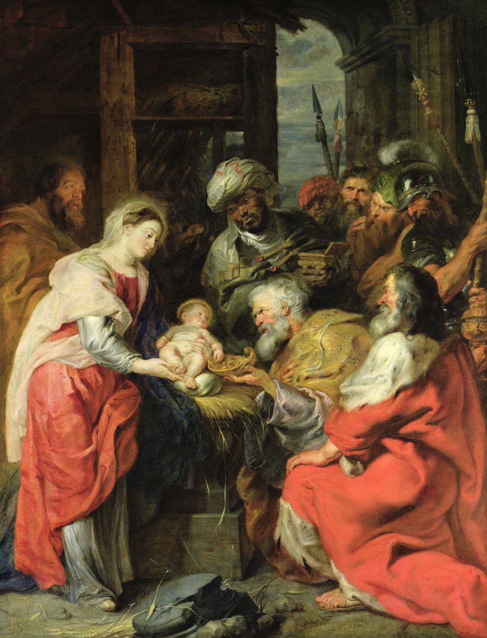 Mágusok imádása, 1626-29 (olajvászon) alkotó: Peter Paul Rubens