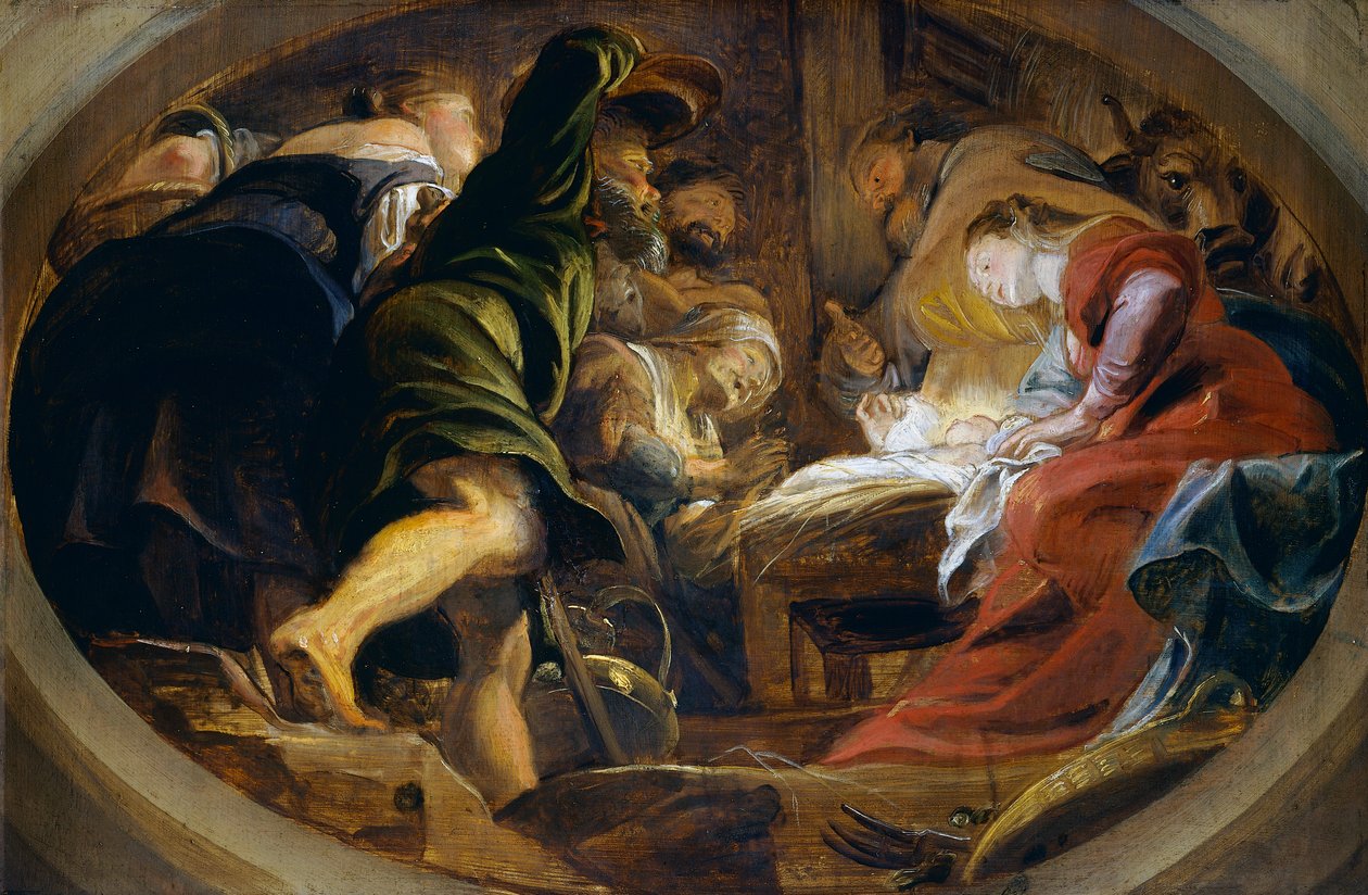A Pásztorok imádása (olaj, vászon) alkotó: Peter Paul Rubens