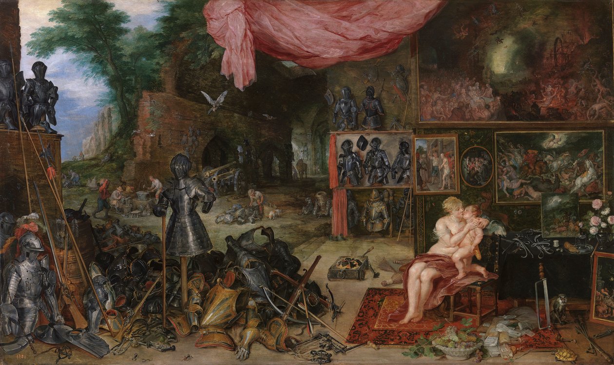 ""Az érintés allegóriája"" (Az érintés allegóriája) Pieter Paul Rubens (1577-1640) festménye 1617-1618 körül. Mérete 64x111 cm Museo del Prado, Madrid alkotó: Peter Paul Rubens