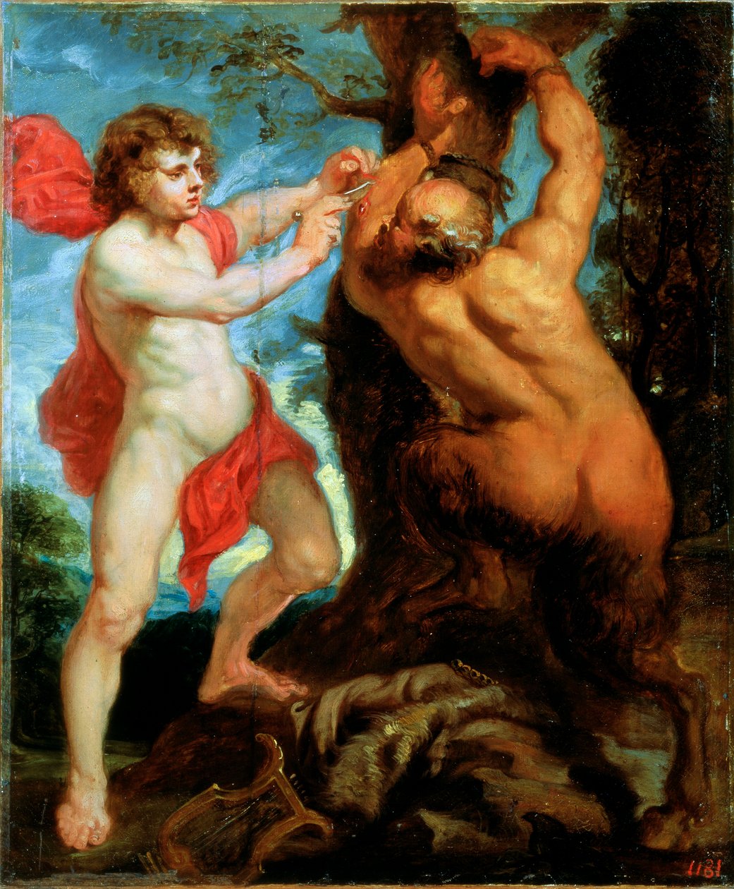 Apollo és Marsyas, 17. század alkotó: Peter Paul Rubens