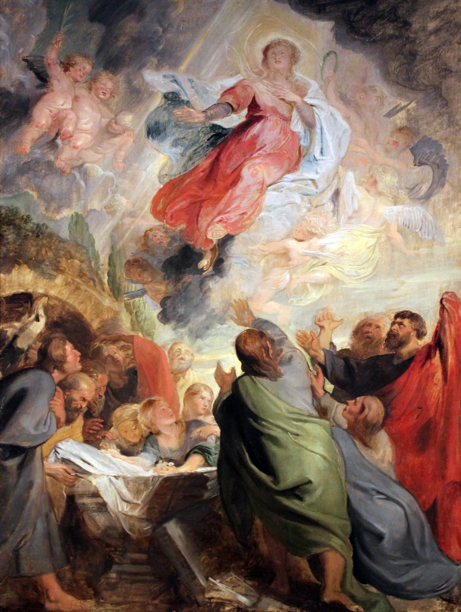 Mária mennybemenetele alkotó: Peter Paul Rubens