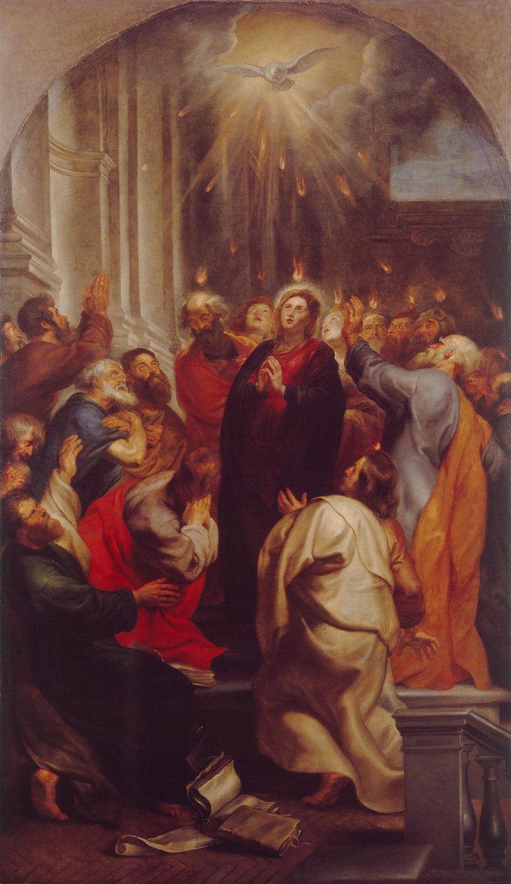 A Szentlélek kiáradása alkotó: Peter Paul Rubens