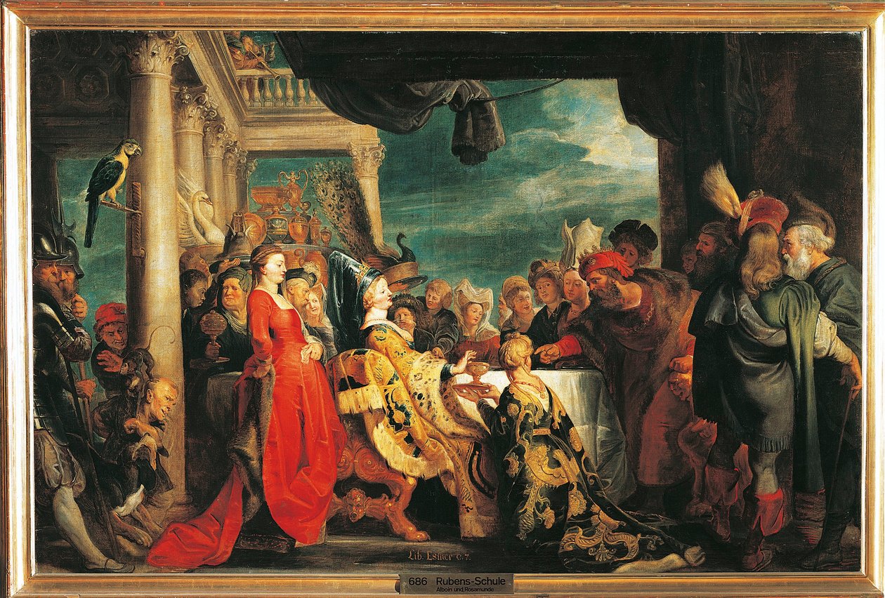 Ausztria, Bécs, Alboin és Rosamunde alkotó: Peter Paul Rubens