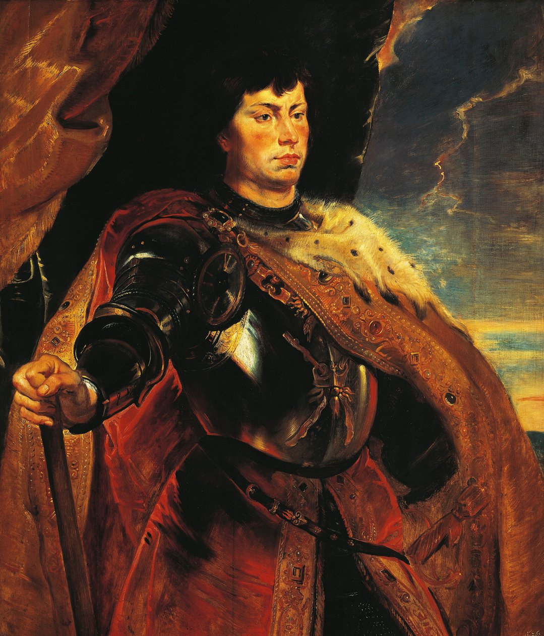 Ausztria, Bécs, Kiütéses Károly, Burgundia hercegének (1433-1477) portréja alkotó: Peter Paul Rubens
