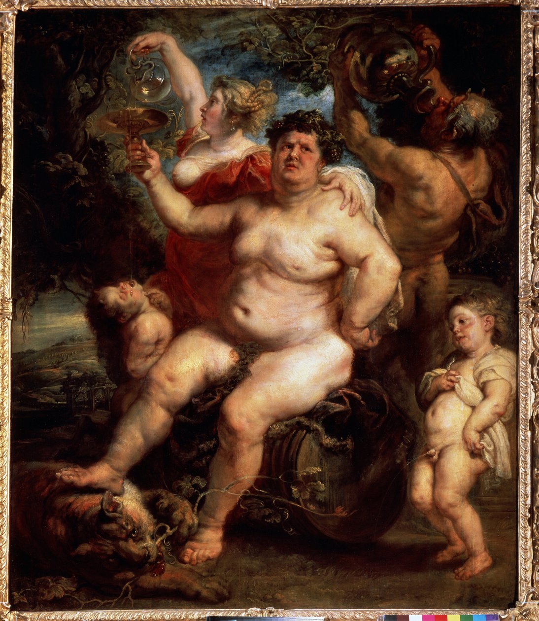Bacchus (Bacchus). Peter Paul (Pierre-Paul) Rubens (vagy Peter Paul vagy Petrus Paulus) festménye (1577-1640). Olajfestmény alkotó: Peter Paul Rubens