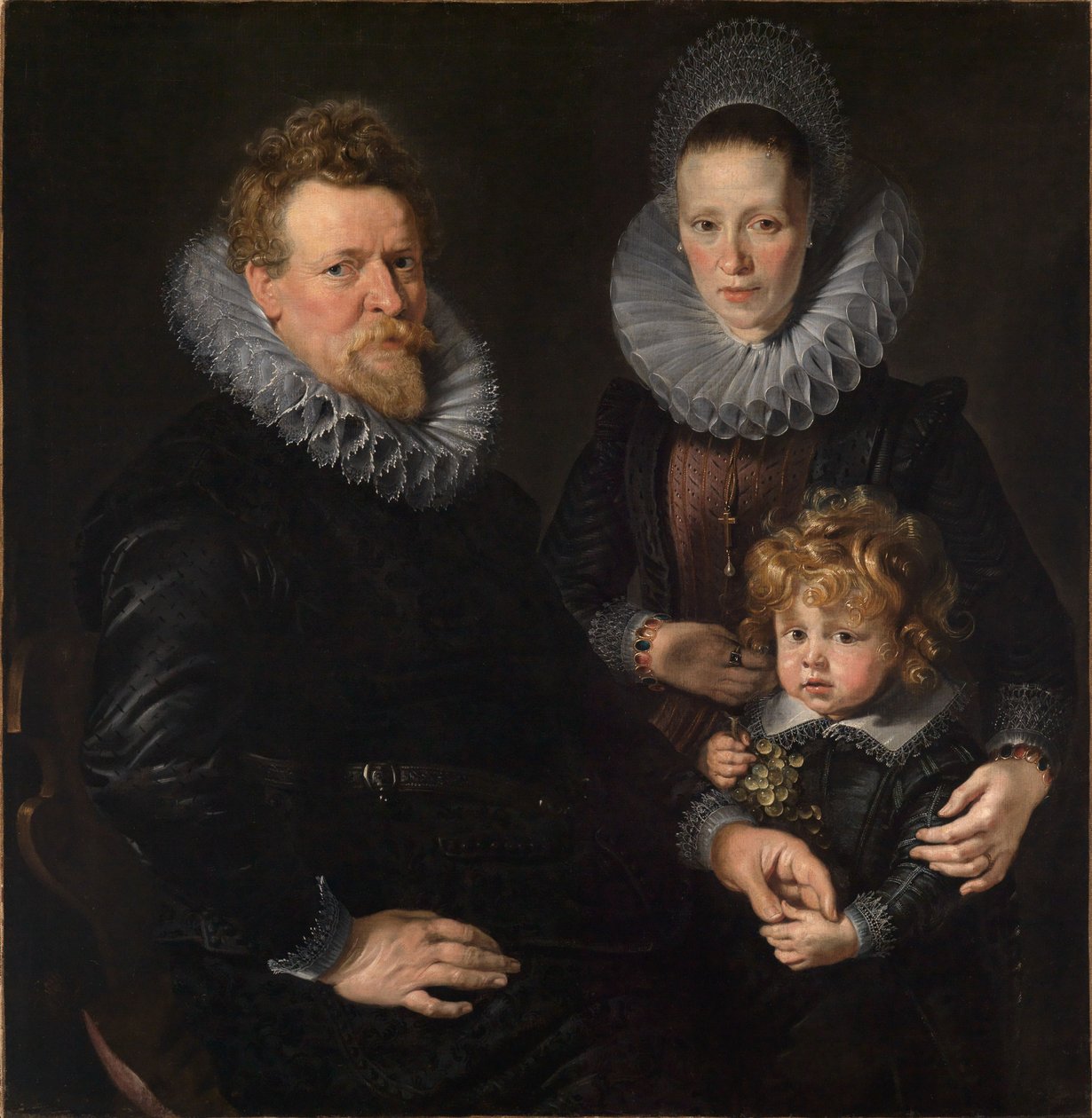 Robert Staes brüsszeli aranyműves, felesége Anna és fiuk Albert portréja alkotó: Peter Paul Rubens