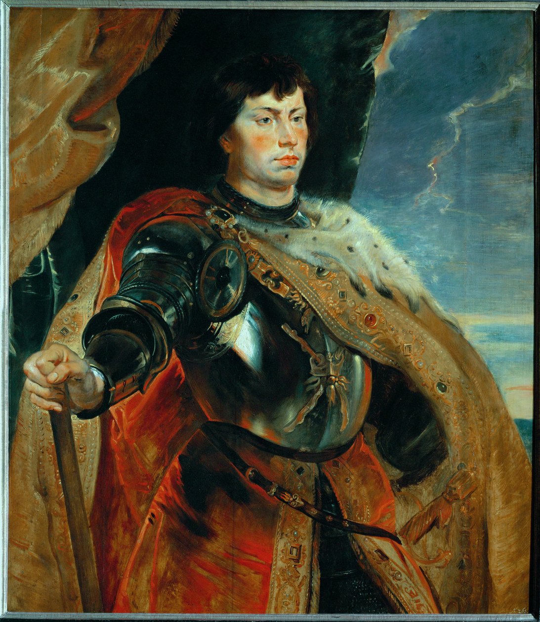 Burgundiai Merész Károly, 1618 körül (festmény tölgyfára) alkotó: Peter Paul Rubens