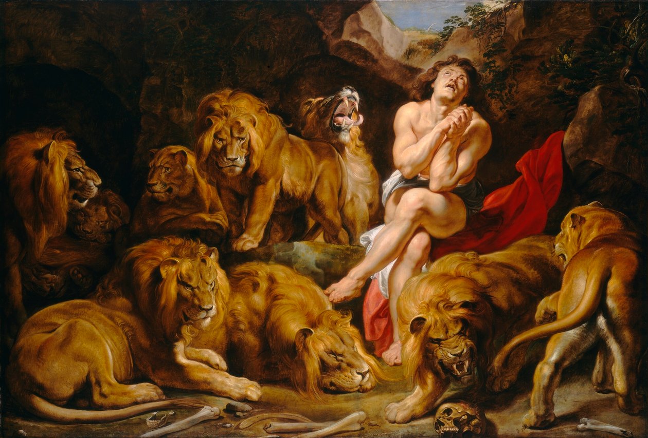 Dániel az oroszlánbarlangban alkotó: Peter Paul Rubens