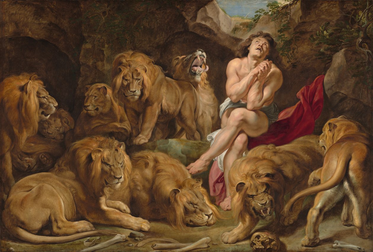 Daniel az oroszlánok barlangjában, c. 16141616. alkotó: Peter Paul Rubens