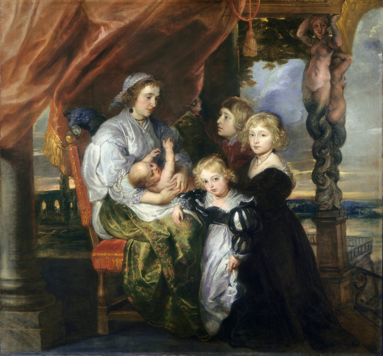 Deborah Kip, Sir Balthasar Gerbier felesége és gyermekei, 1629-30 körül alkotó: Peter Paul Rubens