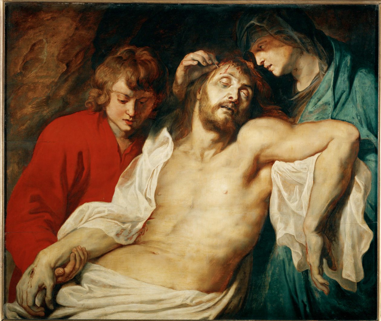 Mária és Szent János apostol ábrázolása, 1614-15 körül (festmény tölgyfára) alkotó: Peter Paul Rubens