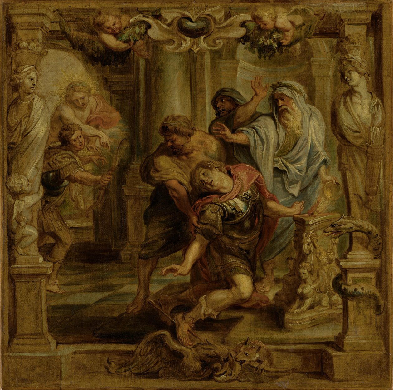 Akhilleusz halála alkotó: Peter Paul Rubens