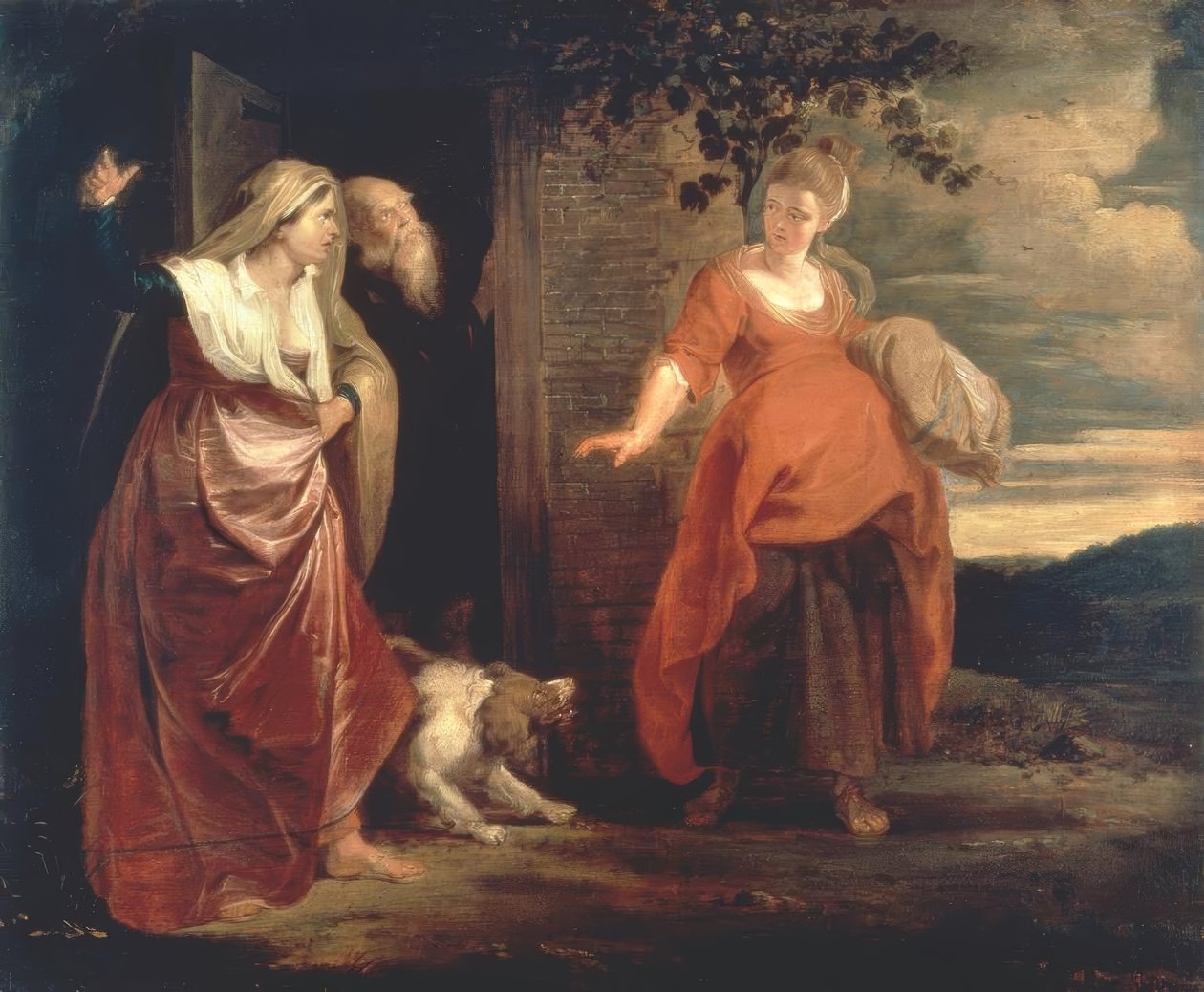 Hágár távozása alkotó: Peter Paul Rubens