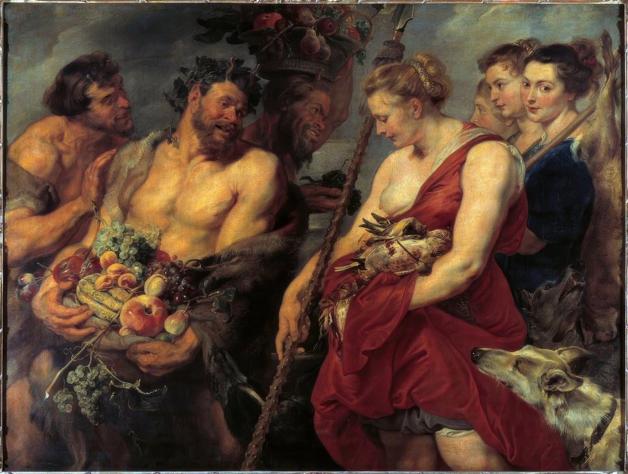 Diana visszatért a vadászatból alkotó: Peter Paul Rubens