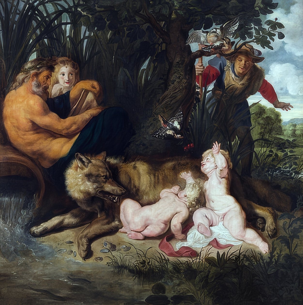 Romulus és Remus megtalálása. 1612 alkotó: Peter Paul Rubens