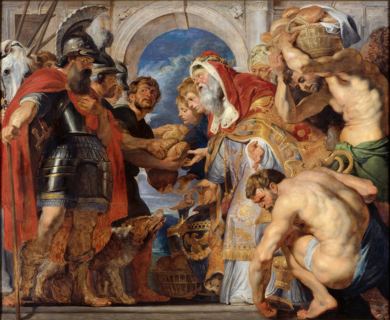 Ábrahám és Melkisédek találkozása alkotó: Peter Paul Rubens