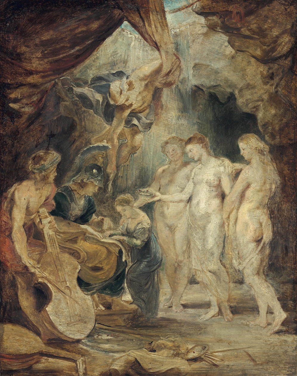 A hercegnő nevelése (vázlat a Medici-ciklushoz) alkotó: Peter Paul Rubens