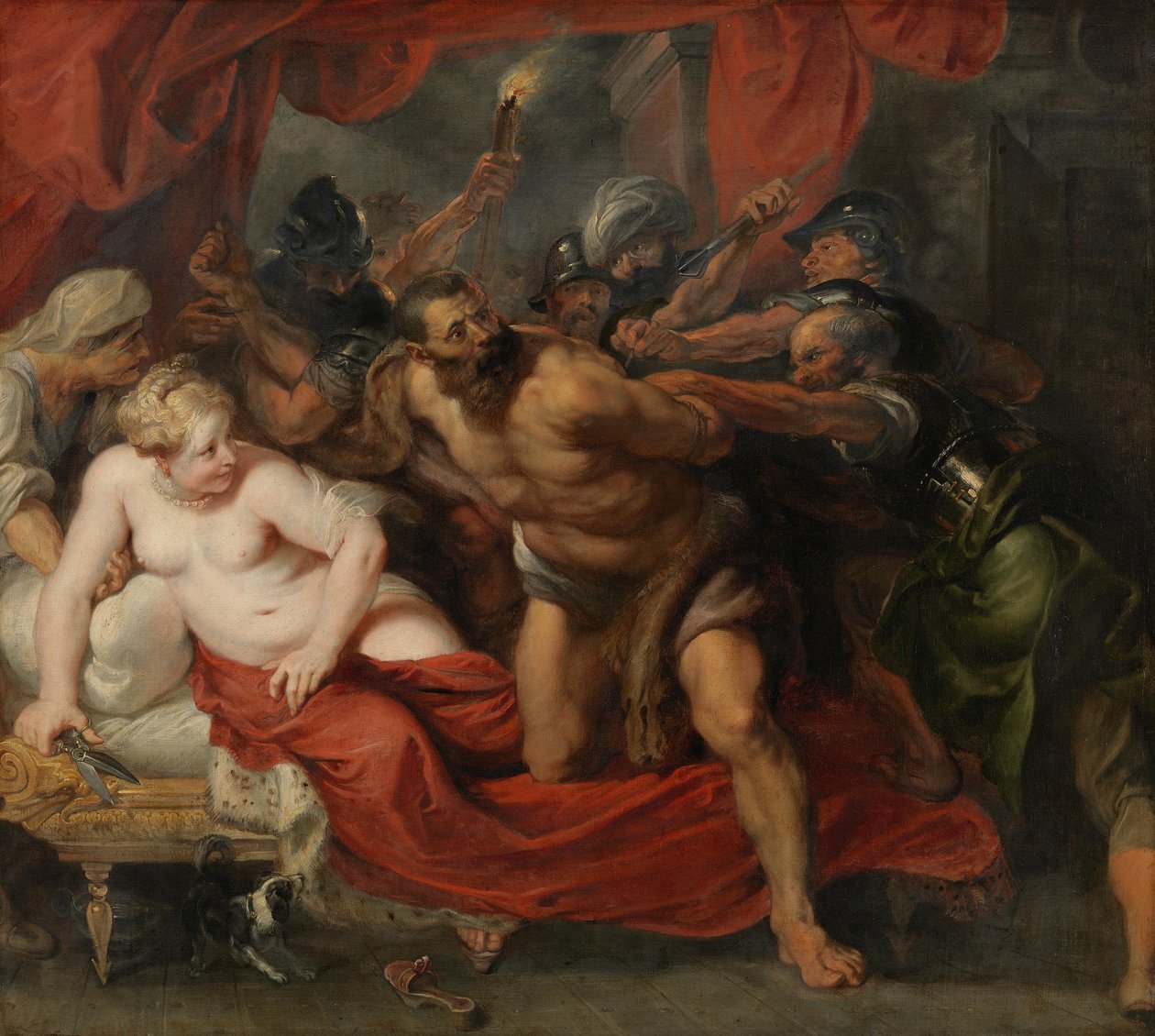 Sámson elfogása alkotó: Peter Paul Rubens