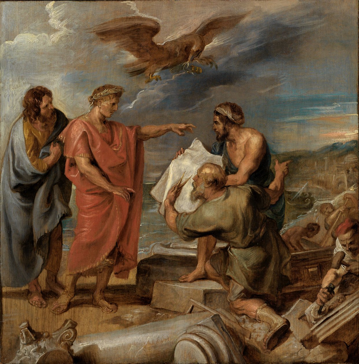 Konstantinápoly alapítása alkotó: Peter Paul Rubens