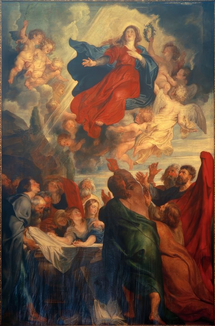 Mária mennybemenetele alkotó: Peter Paul Rubens
