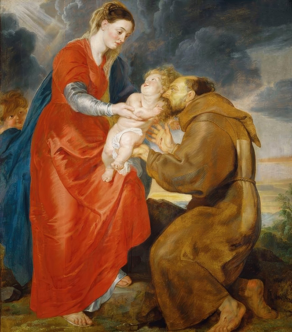 A Szűz megjelenik Szent Ferencnek alkotó: Peter Paul Rubens