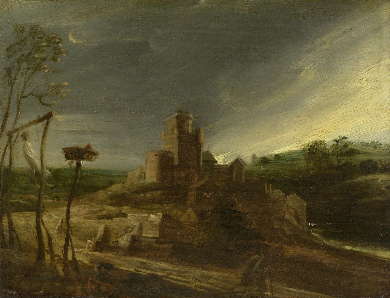 A táj a bitófával alkotó: Peter Paul Rubens