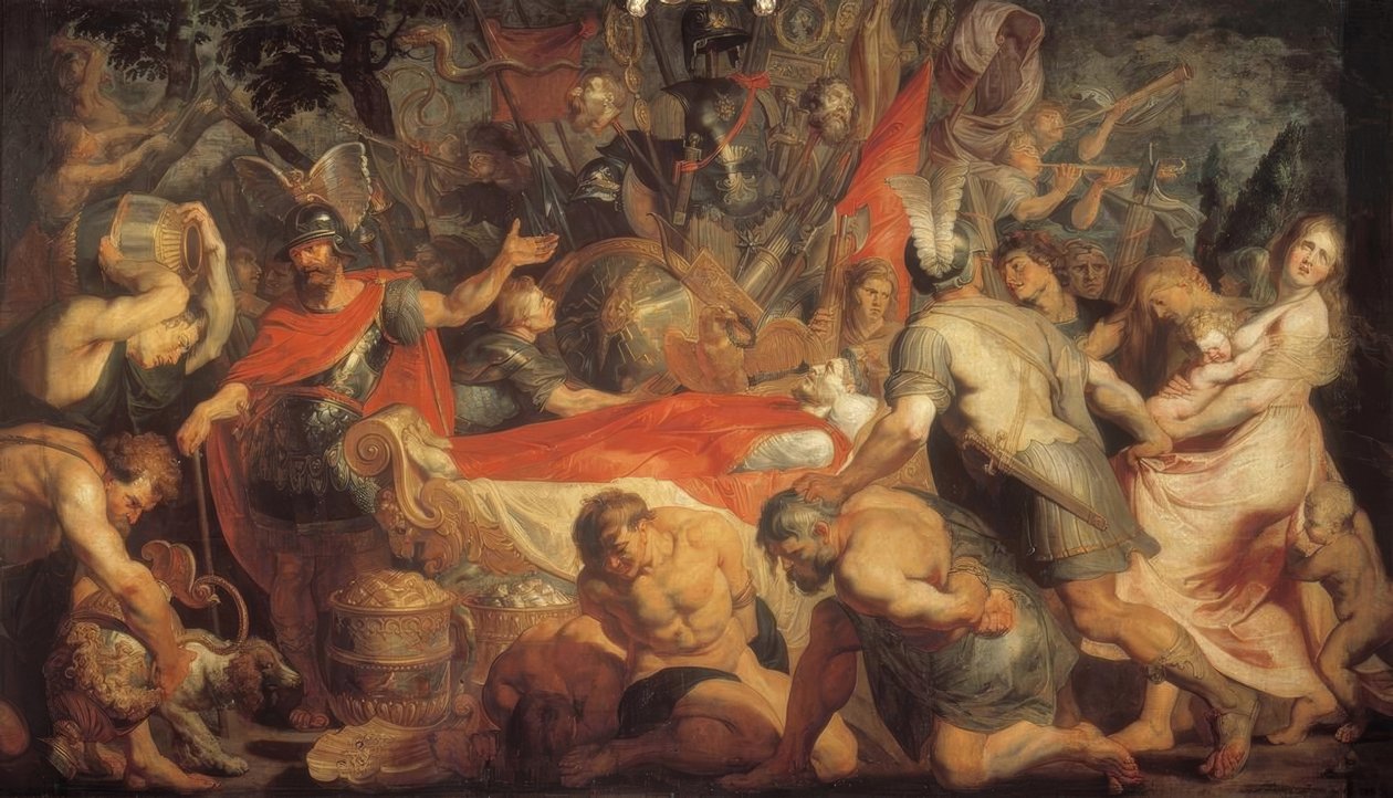Decius Mus temetési szertartása alkotó: Peter Paul Rubens