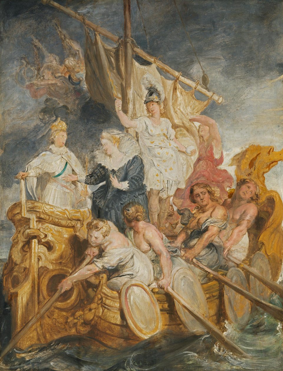 A trónörökösnek történő hatalomátadás (vázlat a Medici-ciklushoz) alkotó: Peter Paul Rubens
