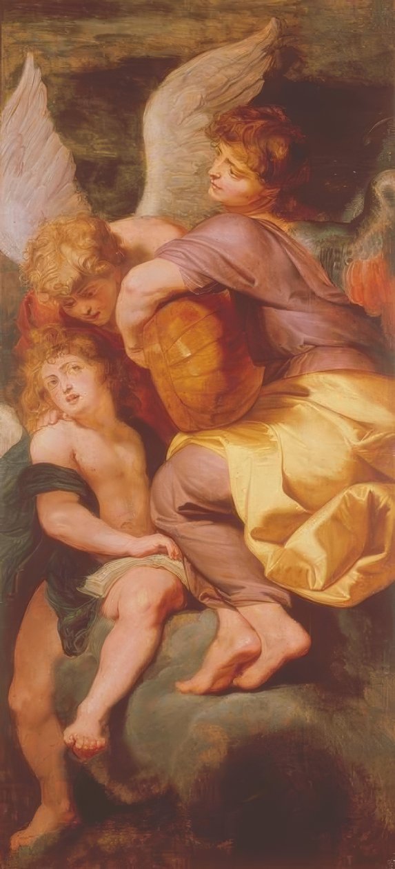 Három angyal zenél alkotó: Peter Paul Rubens