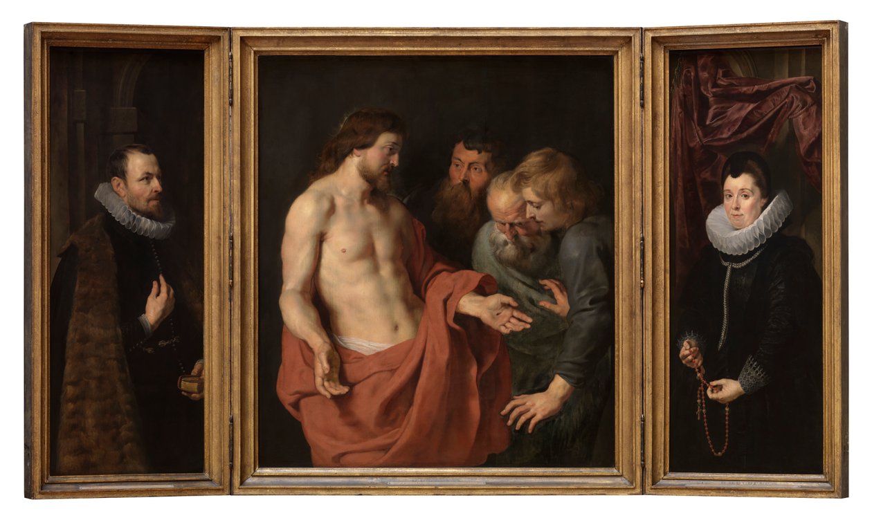 Nikolaas Rockox és felesége, Adriana Perez sírfelirata alkotó: Peter Paul Rubens