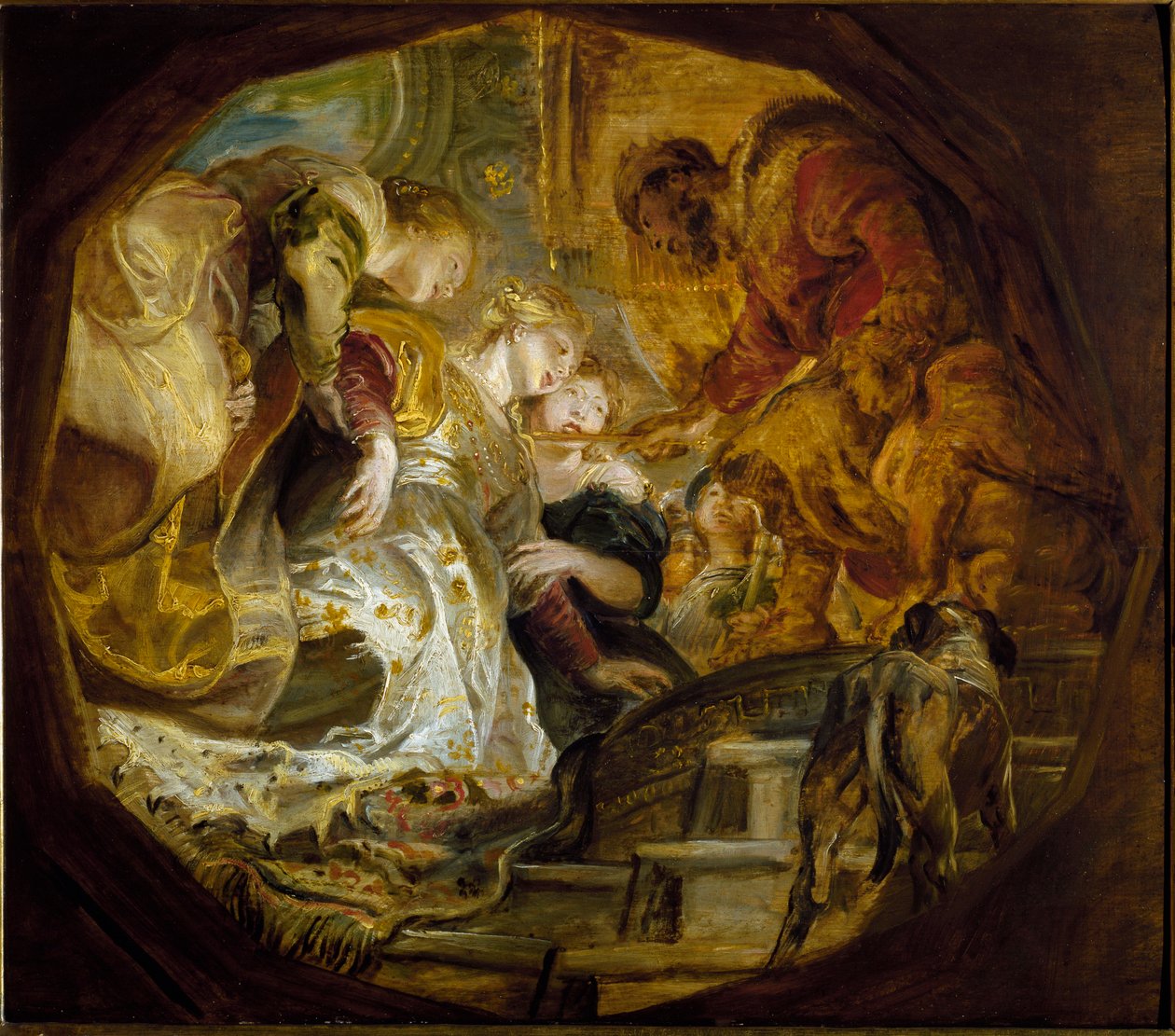 Esztert Assvérus király választotta (olaj, vászon alkotó: Peter Paul Rubens