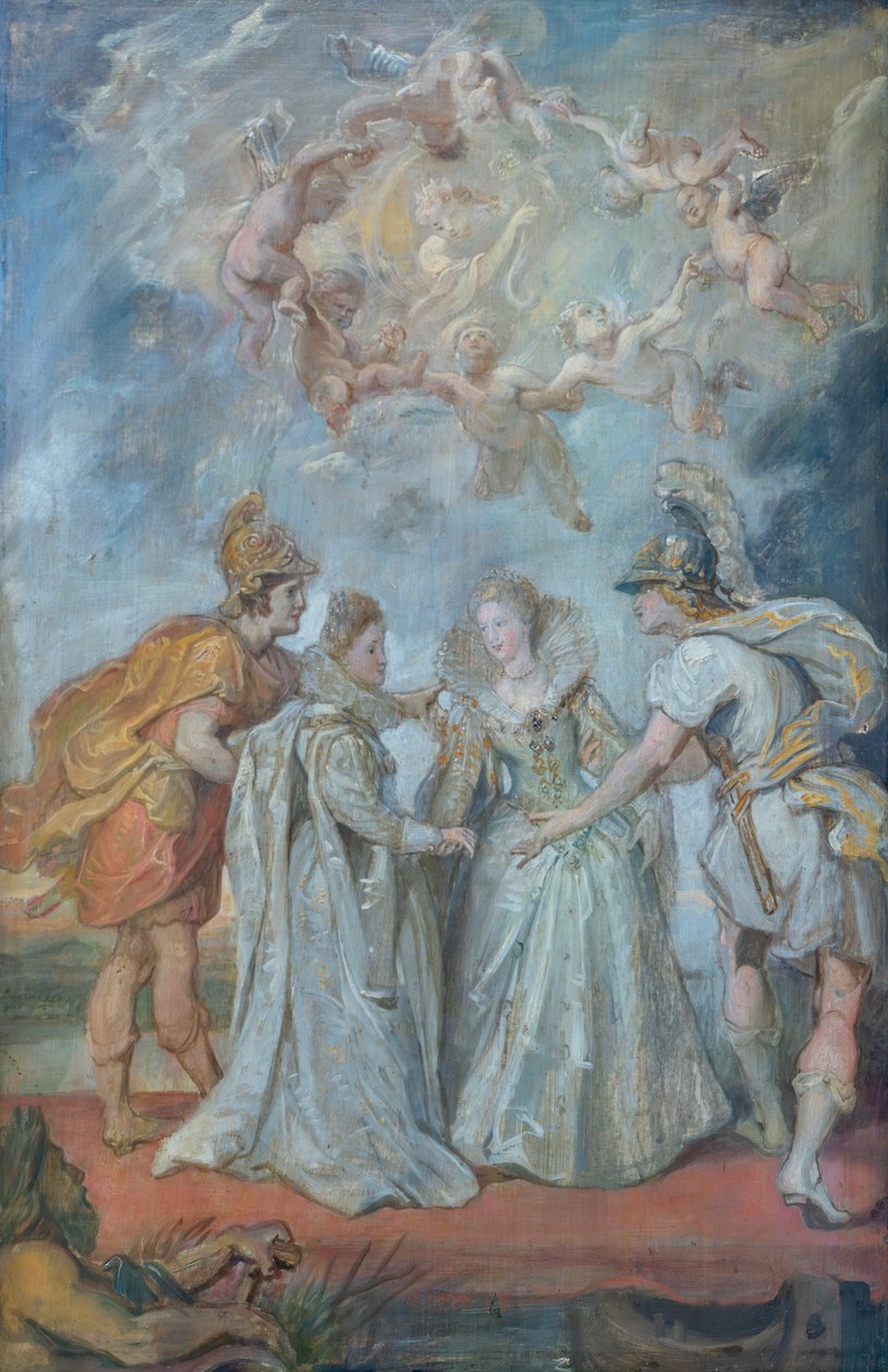 A hercegnők családi cseréje Spanyolország és Franciaország között, 1615. november 9. alkotó: Peter Paul Rubens