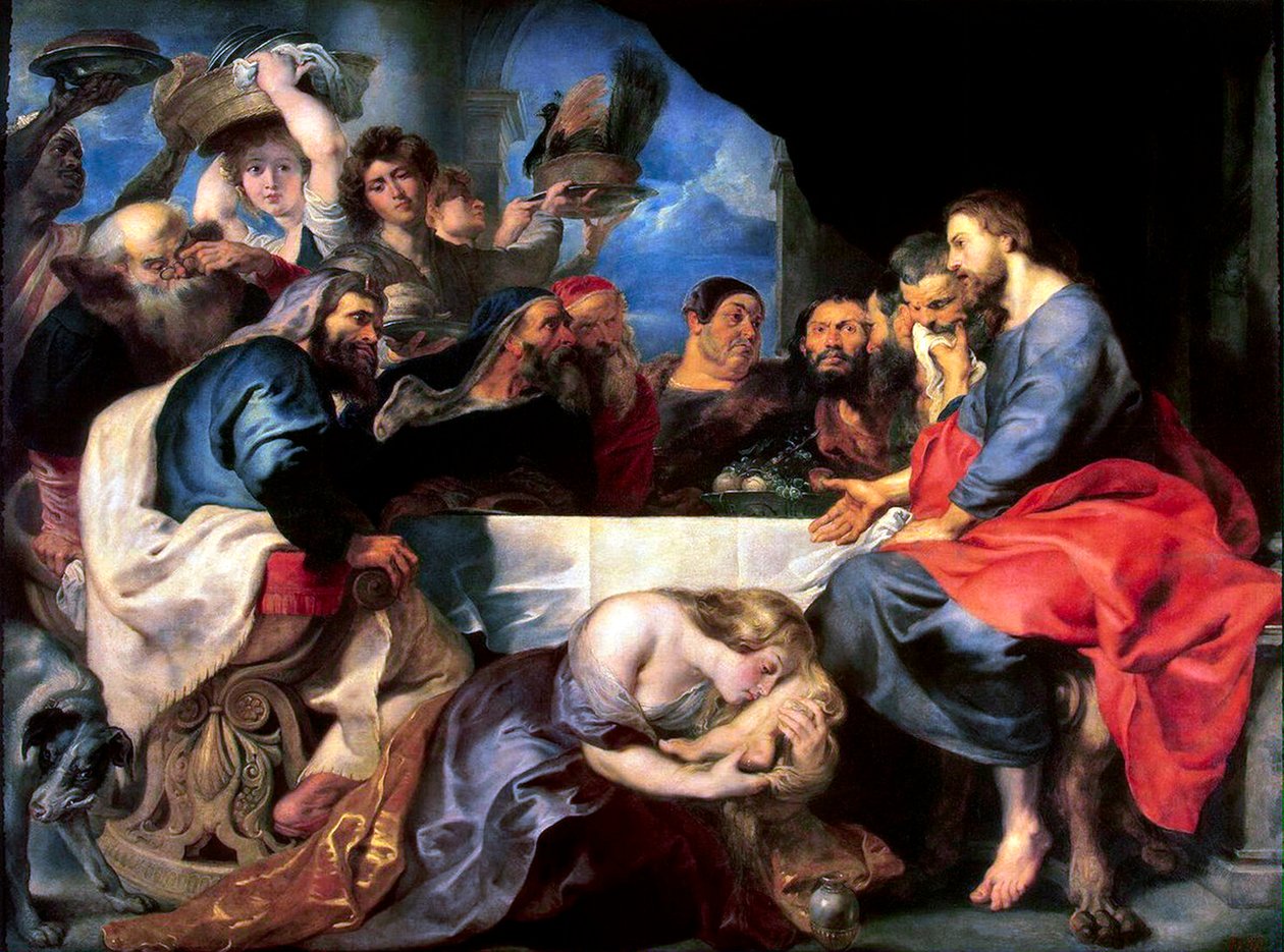 Ünnep a Simon farizeus házában, 1618 és 1620 között. alkotó: Peter Paul Rubens