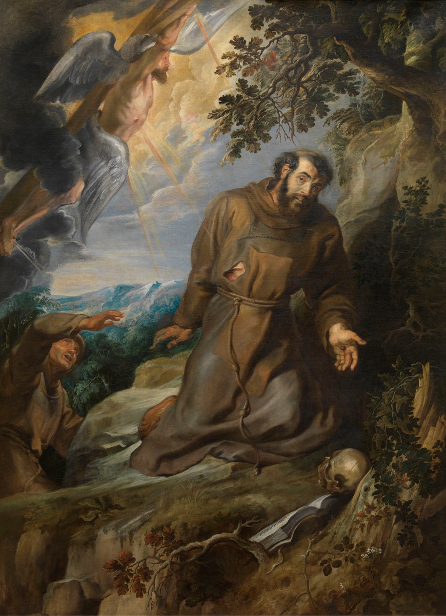 Assisi Szent Ferenc megkapja a stigmákat alkotó: Peter Paul Rubens