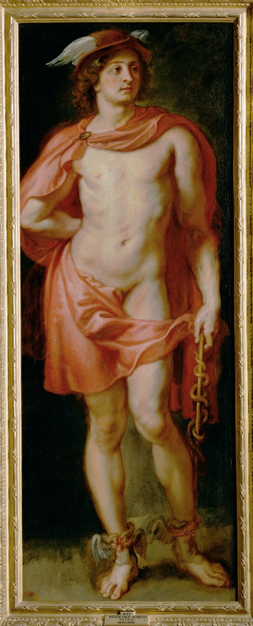 Merkúr isten, a Torre de La Parada számára festett (festmény vászonra) alkotó: Peter Paul Rubens