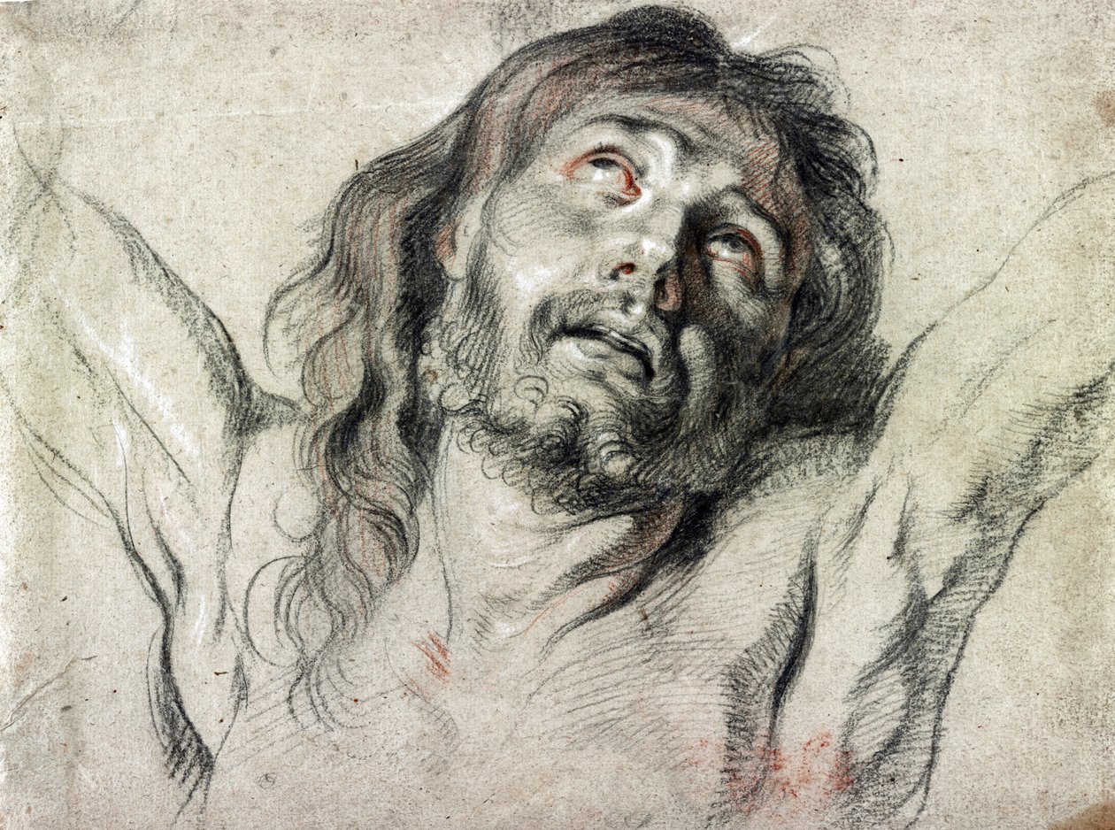 Krisztus feje a kereszten Peter Paul Rubens (rajz) alkotó: Peter Paul Rubens
