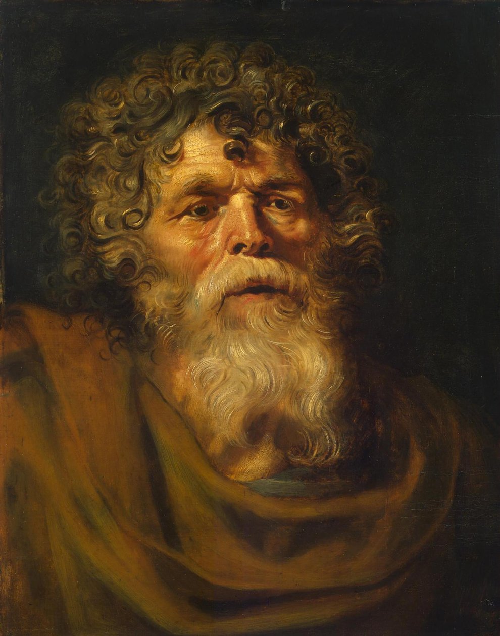Egy öregember vezetője, „A töviskorona (Ecce Homo)” tanulmánya, 1612-1414 (olaj, tábla) alkotó: Peter Paul Rubens