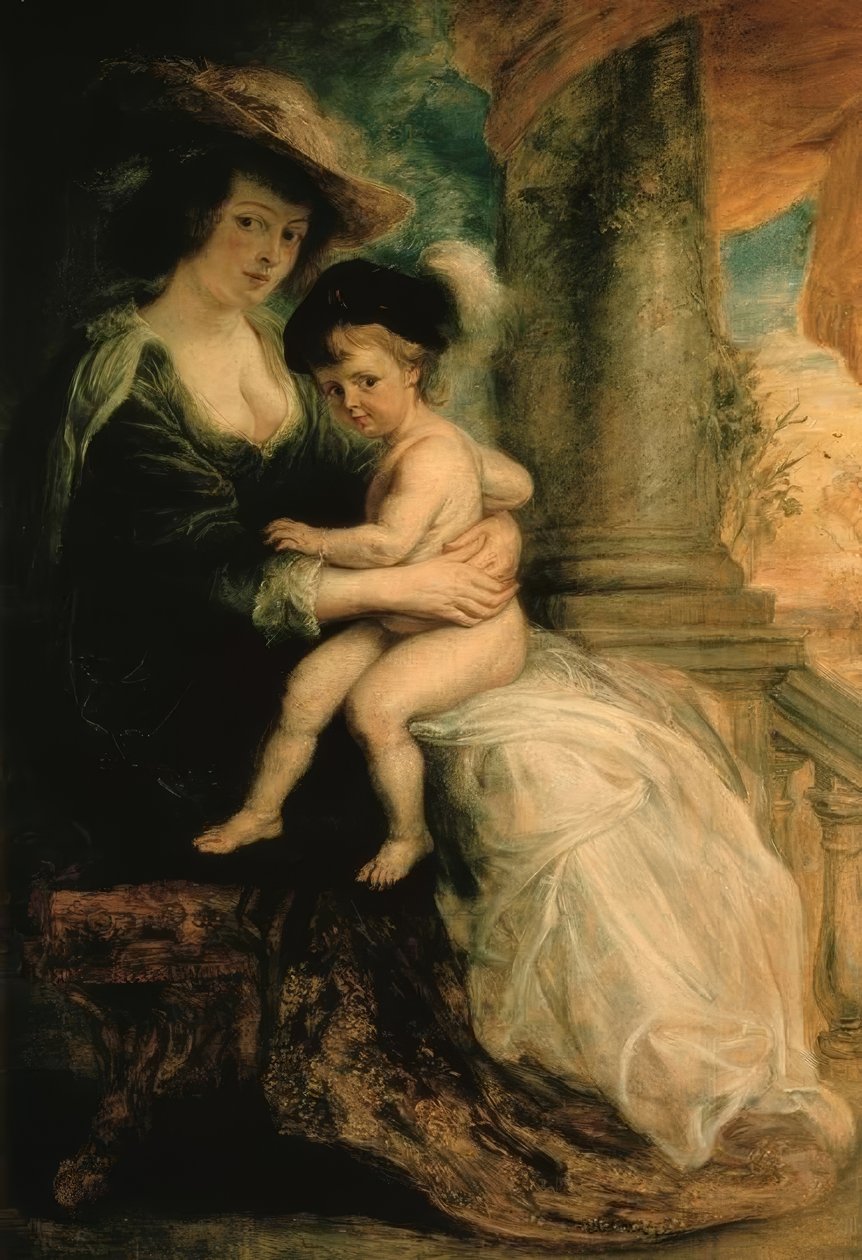 Helene Fourment elsőszülött fiával, Fransszal alkotó: Peter Paul Rubens