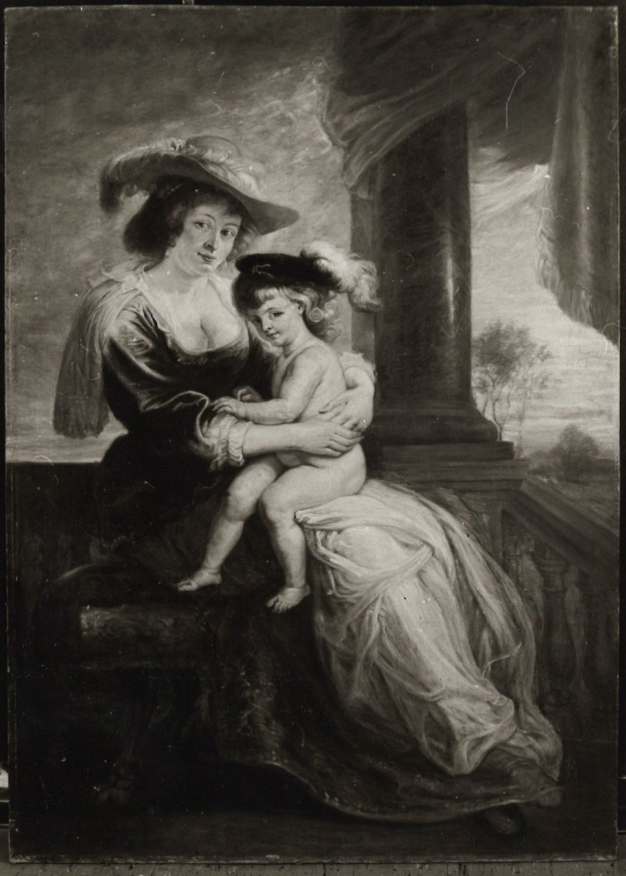 Helene Fourment és fia, Frans (másolat) alkotó: Peter Paul Rubens