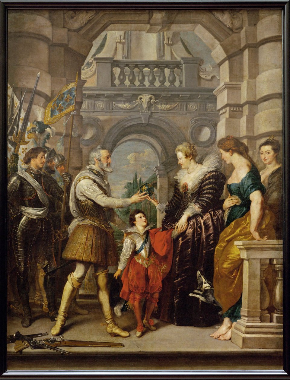 IV. Henrik a németországi háborúba vonul alkotó: Peter Paul Rubens