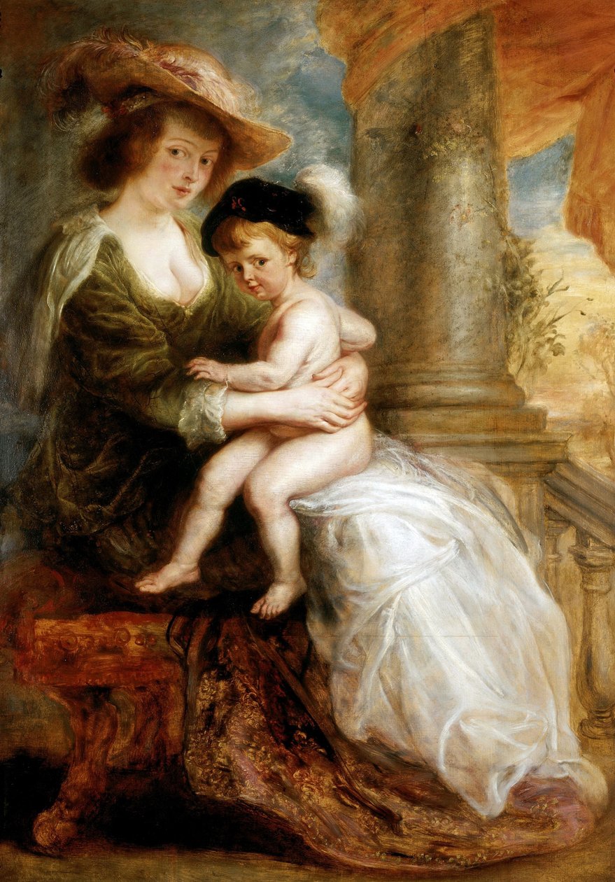 Hélène Fourment fiával, Ferenccel, 1635. alkotó: Peter Paul Rubens