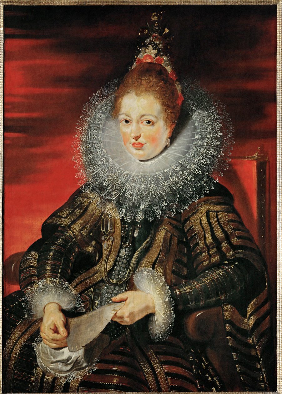 Izabella Clara Eugenia infánsnő, 1613-15 körül (olaj, fa) alkotó: Peter Paul Rubens