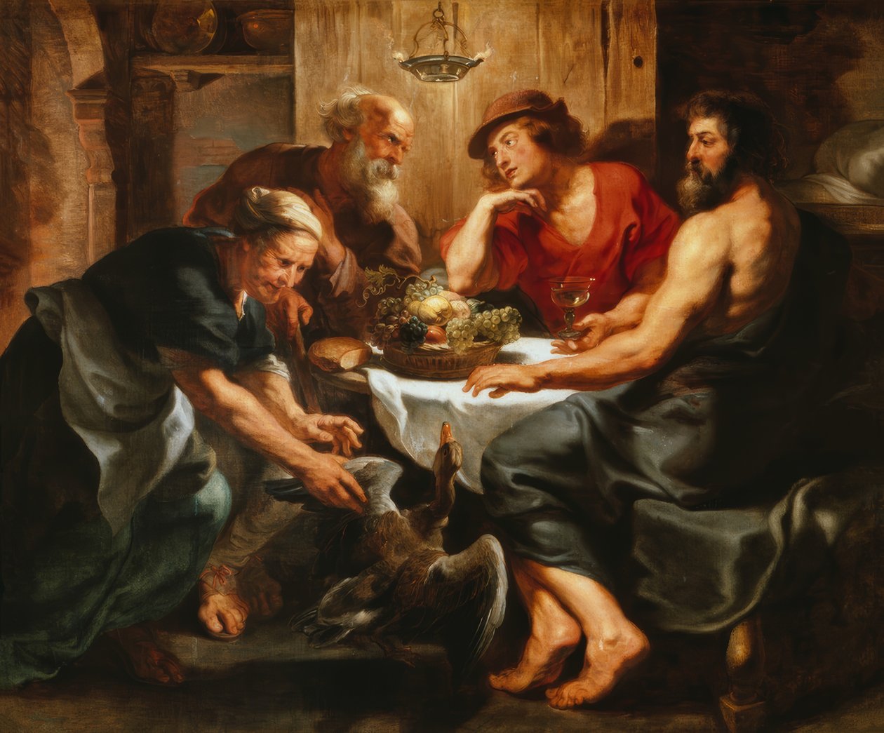 Jupiter és Merkúr Philemonnal és Baucisszal alkotó: Peter Paul Rubens