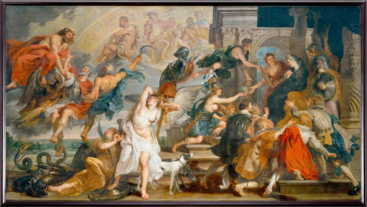 Henrik apoteózisa és a kiáltvány... alkotó: Peter Paul Rubens