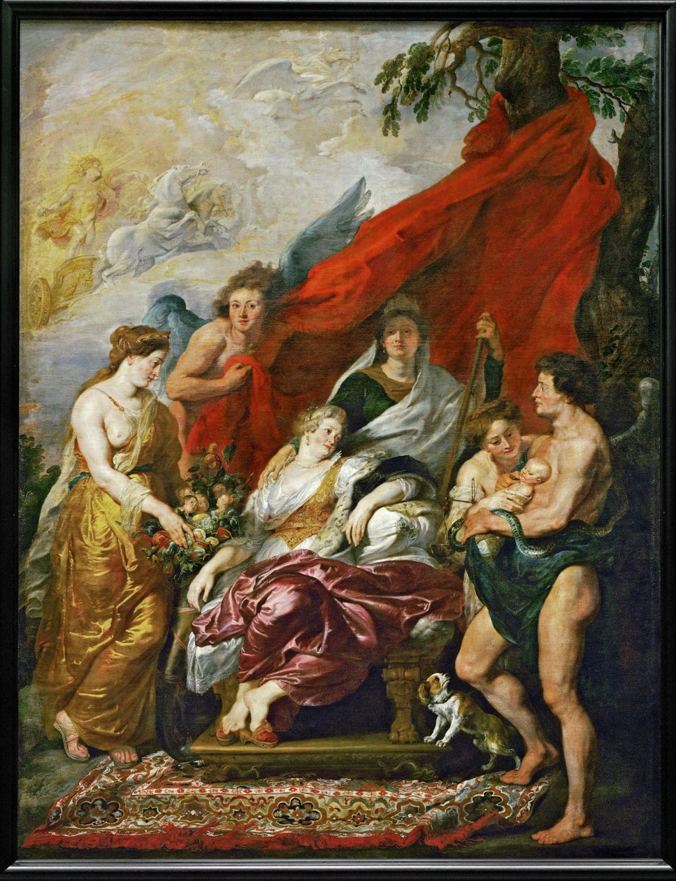 XIII. Lajos születése Fontainebleau-ban alkotó: Peter Paul Rubens