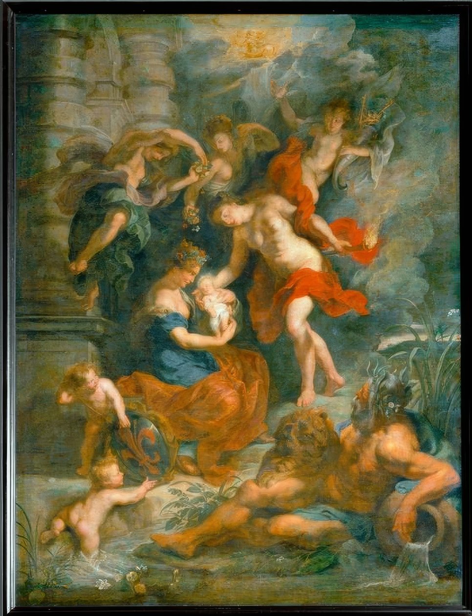 Marie de Medici királynő születése Firenzében 1573. április 26-án alkotó: Peter Paul Rubens