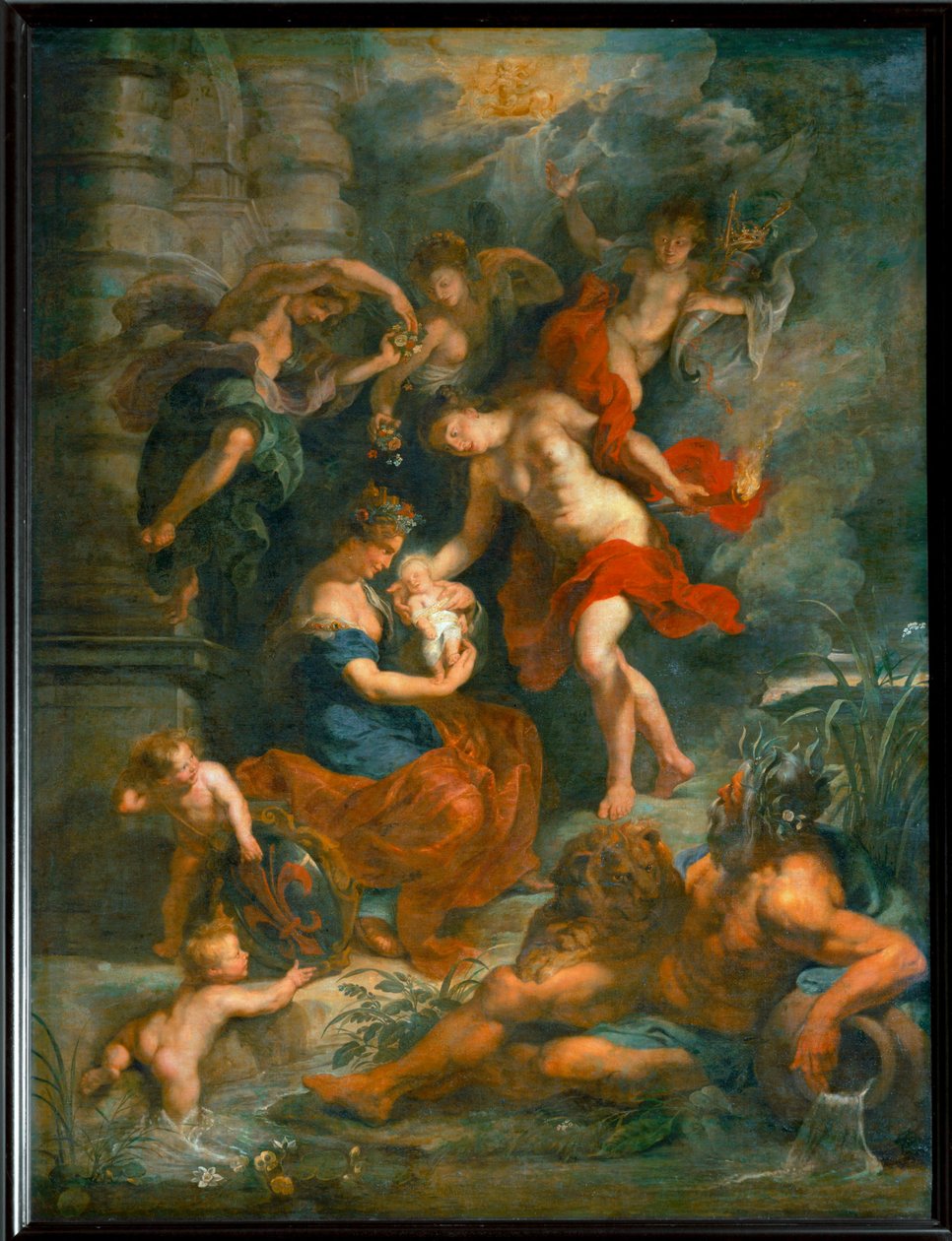 Medici Mária királynő születése Firenzében, 1573. április 26-án ... alkotó: Peter Paul Rubens