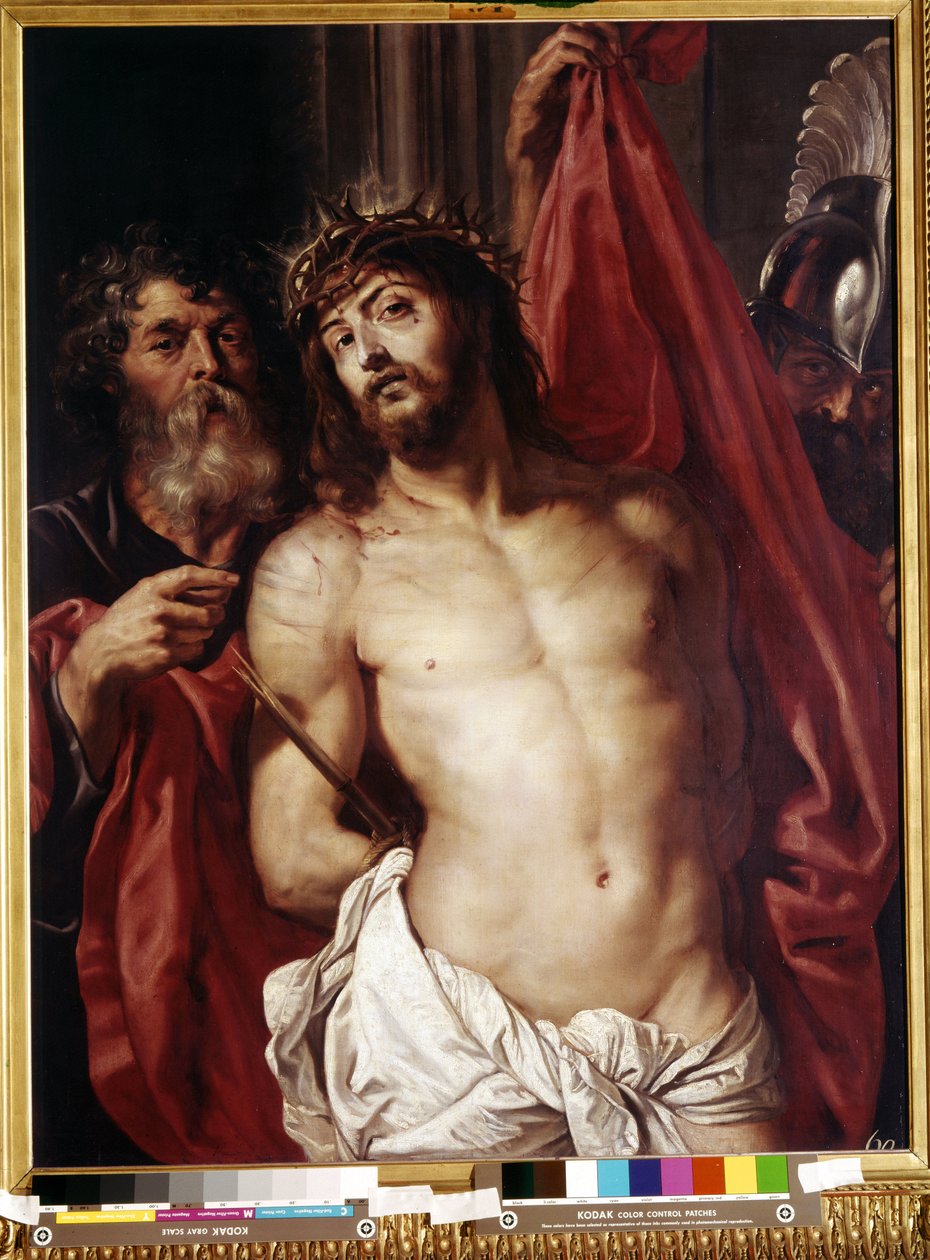 Töviskorona, Ecce Homo (Crown of Thors, Ecce Homo). Peter Paul (Pierre-Paul) Rubens (vagy Peter Paul vagy Petrus Paulus) festménye (1577-1640)). Olaj, fa alkotó: Peter Paul Rubens